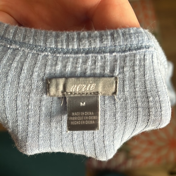 aerie Baby Blue Longsleeve Bodysuit - Picture 7 of 7
